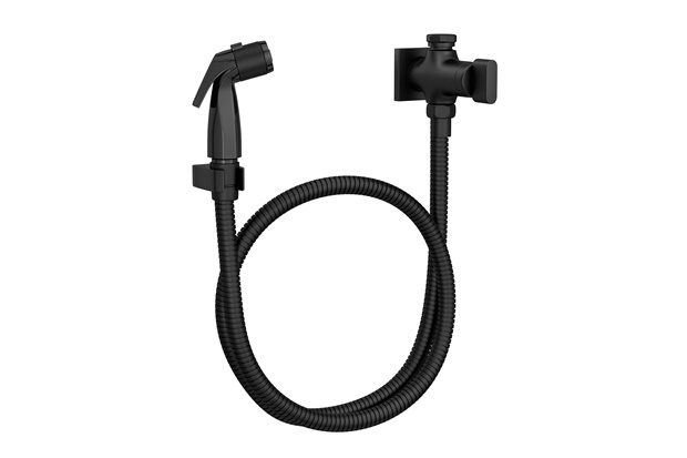 Ducha Higiênica com Registro E Derivação Polo Black Matte